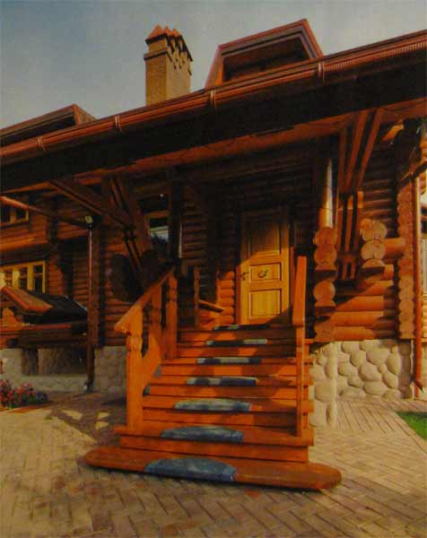 Деревянный дом крыша