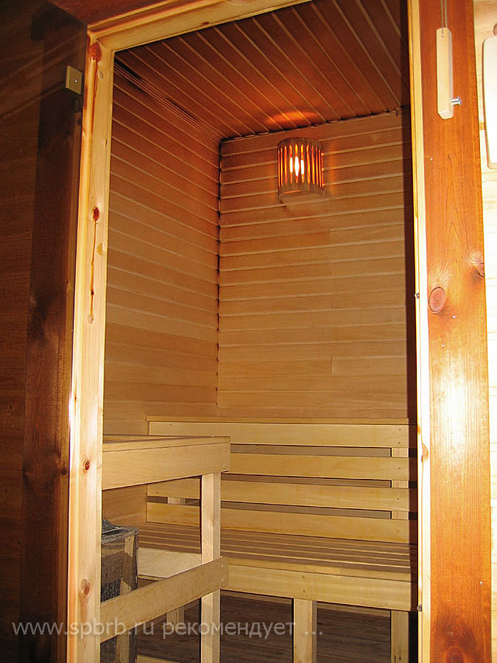  Интерьер деревянной бани, фото 3