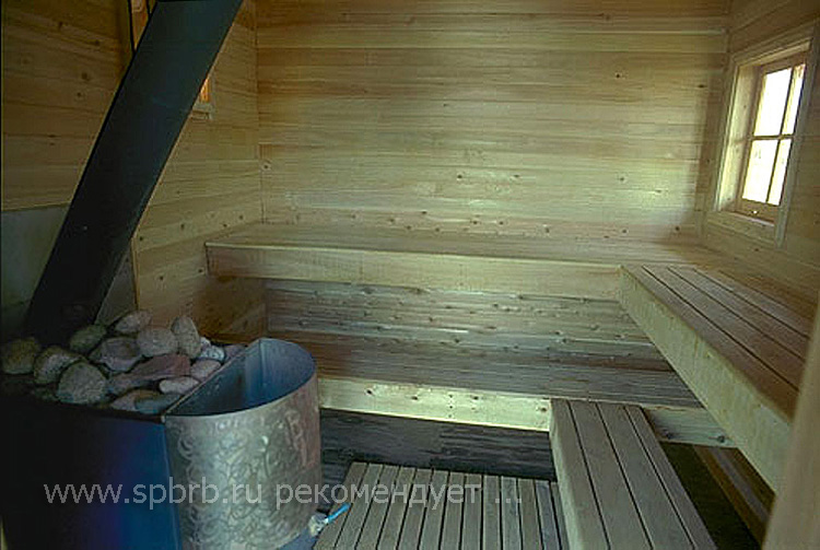 Интерьер деревянной бани, фото 21 