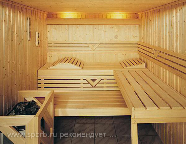  Интерьер деревянной бани, фото 4