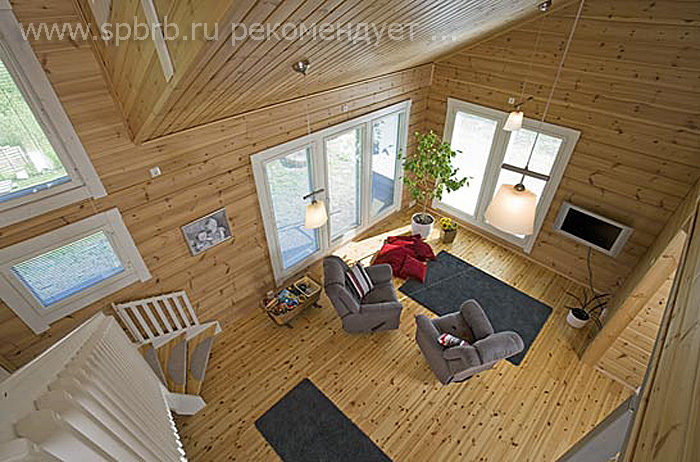 Двухэтажные деревянные дома в фото 17 