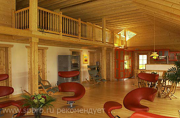 Двухэтажные деревянные дома в фото 29 