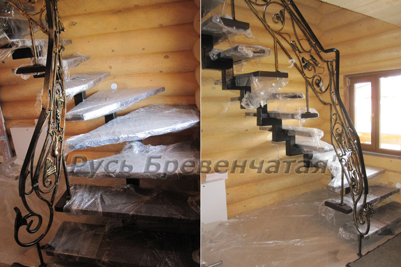 Кованые перила для лестницы