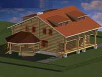 Строительство деревянного дома из бревна 11х13 236 м2 