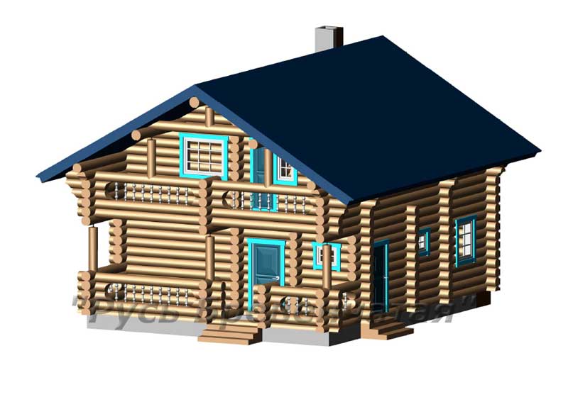 Деревянный деревянный дом площадью 133 кв.м для постоянного проживания